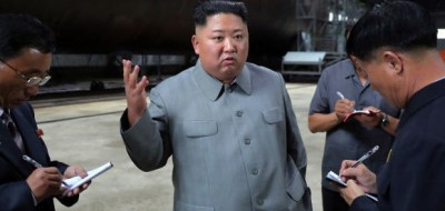 北김정은 미사일 발사 직접 지도...남조선에 엄중한 경고