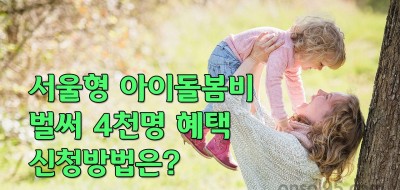 서울형 아이돌봄비 지원