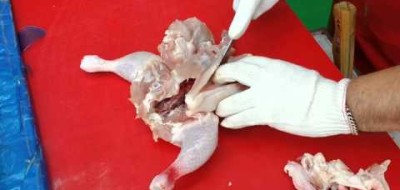 닭갈비 생닭 뼈 바르기 생닭 손질하기 닭 뼈 분리하기